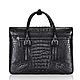 Order Men's briefcase, made of embossed crocodile leather. SHOES&BAGS. Livemaster. . Brief case Фото №3