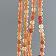 Авантюрин оранжевый, 4 мм огранка. Бусины. magic beads. Ярмарка Мастеров.  Фото №4