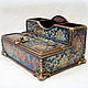 Order Table-top Desk organizer 'the Secrets of bygone days'. decoupage history. Livemaster. . Box Фото №3