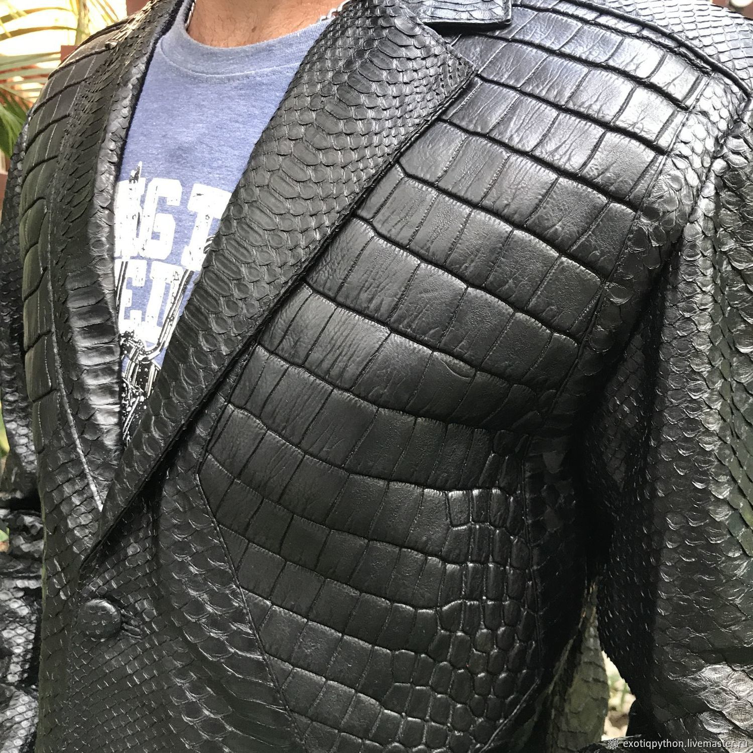 Jacket made of crocodile and Python skin H51BZCOM Jackets for men Moscow
