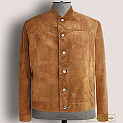 Мужская одежда handmade. Livemaster - original item Low jacket made of genuine leather/suede (any color). Handmade.