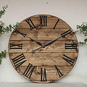 Часы деревянные d35cм