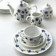 Porcelain painting Tea set Cornflower. Tea & Coffee Sets. ArtFlera (artflera). My Livemaster. Фото №6