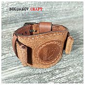 Украшения handmade. Livemaster - original item Hobo22 Genuine Leather Wrist Watch Strap. Handmade.