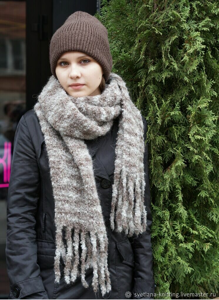 Объемный шерстяной шарф - купить в интернет-магазине LOVE REPUBLIC по цене: ₽
