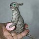 Cat thief, felted toy. Felted Toy. Tatyana (zverki). Ярмарка Мастеров.  Фото №6