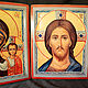 Order wedding pair. Our lady of Kazan and the Almighty Saved us. ikon-art. Livemaster. . Icons Фото №3