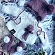 "Помпон-2" Бело-сиреневый комплект. Одежда для кукол. TashaDollOutfits. Ярмарка Мастеров.  Фото №4