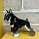 Order Miniature Schnauzer, black and silver: the author's statuette. Creative workshop Cheerful porcelain. Livemaster. . Figurines Фото №3