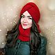 Заказать Чалма и снуд Цвет страсти красный. SOFIE ACCESSORIES. Ярмарка Мастеров. . Чалмы Фото №3