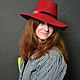 Fedora 'Cherry'. Hats1. Novozhilova Hats. My Livemaster. Фото №5