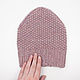 Beanie hat with original crown (merino/cashmere/alpaca). Caps. Knitwear shop Fairy Tale by Irina. Online shopping on My Livemaster.  Фото №2