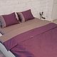 Purple bedding. Purple Duvet Cover Set. 100% cotton satin. Souvenirs by profession. Daria. Unique linen bedding sets. My Livemaster. Фото №4