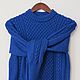Men's knitted sweater 'Royal blue', Mens sweaters, St. Petersburg,  Фото №1