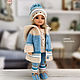 Clothes for Paola Reina dolls. Warm beige and blue hooded set. Clothes for dolls. DeSouris (desouris). Online shopping on My Livemaster.  Фото №2