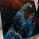 Картина акрилом на холсте "Pillars of Creation" 30×30см. Элементы интерьера. Astro art by Green Lacerta✨. Интернет-магазин Ярмарка Мастеров.  Фото №2