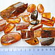 Set of amber pieces with inclusions. Blanks for jewelry. citta. Интернет-магазин Ярмарка Мастеров.  Фото №2