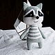 raccoon. Cute stripey. Stuffed Toys. ToysAndToys. Online shopping on My Livemaster.  Фото №2