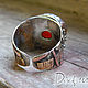 Abstract ring with carnelian. Ring. Sergej Dementjev (desef). My Livemaster. Фото №4