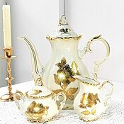 Винтаж handmade. Livemaster - original item Porcelain teapot, milk jug, Bavaria, Germany.. Handmade.