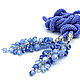 Lariat 'Forget-me-not', bead harness, blue, blue. Lariats. Beaded jewelry. Online shopping on My Livemaster.  Фото №2