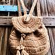 Рюкзачок из натурального джута jutomanic, Рюкзаки, Темрюк,  Фото №1