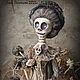 Скелет-Гриб Миссис Abril  Aldridge. Интерьерная кукла. Мир кукол Лоры Пинтсон. Ярмарка Мастеров.  Фото №5