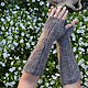 Fingerless gloves womens extra long down, Mitts, Urjupinsk,  Фото №1