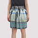 Surfers summer blue cotton skirt, Skirts, Moscow,  Фото №1