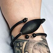 Украшения handmade. Livemaster - original item Kosma jet bracelet (matt). Handmade.
