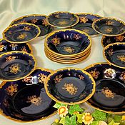 Винтаж: Набор старинных тарелок Райхенбах 11 шт