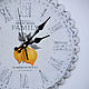 Заказать Часы с лимонами "Family time...". Топиарии/Барельефы/Декор/Подарки. Ярмарка Мастеров. . Часы классические Фото №3