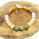 Order A bracelet with gems and a medallion. Selberiya shop. Livemaster. . Bead bracelet Фото №3