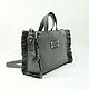 Сумка Geometry Bag Grey Lili. Классическая сумка. Сумки из кожи ANGELDEMONS  design. Ярмарка Мастеров.  Фото №6