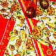 Вафельные полотенца Хохломская роспись. Полотенца. «Кухонный текстиль и прочее». Ярмарка Мастеров.  Фото №6