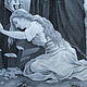 Винтаж: Старинный гобелен картина Christ sur la croix шёлк Франция. Картины винтажные. Антиквариат и винтаж из Франции. Ярмарка Мастеров.  Фото №8