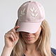 Women's baseball cap with embroidery, cap with hand embroidery. Caps1. DomCherry. Online shopping on My Livemaster.  Фото №2