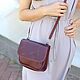 Сумка кожаная женская бордовая. Классическая сумка. Migoto_bags. Ярмарка Мастеров.  Фото №4