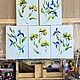 Mini painting irises in a frame. Small paintings with irises. Pictures. Zabaikalie. My Livemaster. Фото №6