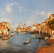 Картина маслом.  Прогулки Венецией-2