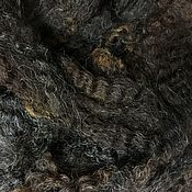 Материалы для творчества handmade. Livemaster - original item Fleece Parental Chocolate-black. 50 grams. New Zealand. Handmade.