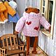 Вязаная лягушка на проволочном каркасе в свитере, Мягкие игрушки, Армавир,  Фото №1