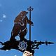 Weather vane on the roof ' Bear with a flag'. Vane. arnometaldecor. Online shopping on My Livemaster.  Фото №2