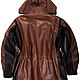 Men's M65 brown leather jacket with hood. Mens outerwear. Lollypie - Modiste Cat. My Livemaster. Фото №4