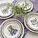 Porcelain painting Plates table Herbs. Tea & Coffee Sets. ArtFlera (artflera). Online shopping on My Livemaster.  Фото №2