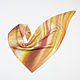 Order Golden beige silk scarf, jacquard. ArtBeklov. Livemaster. . Shawls1 Фото №3