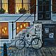  "Амстердам. Вечер". Городской пейзаж, Картины, Москва,  Фото №1