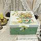 Jewelry box bouquet with pumpkins bouquet of flowers decoupage, Box, Moscow,  Фото №1
