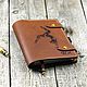 A5 leather notebook with any engraving, Diaries, Moscow,  Фото №1