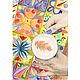 Картина Чашка капучино акварель натюрморт с кофе на ярком фоне 18х26, Картины, Москва,  Фото №1
